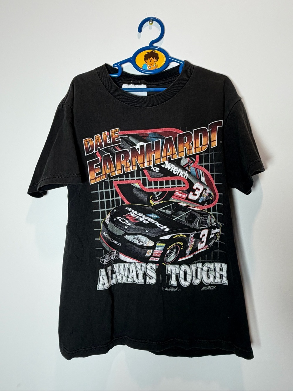 Vintage Dale Earnhardt Jr. Black Kids Graphic Tee - 'Always Tough' 10-12